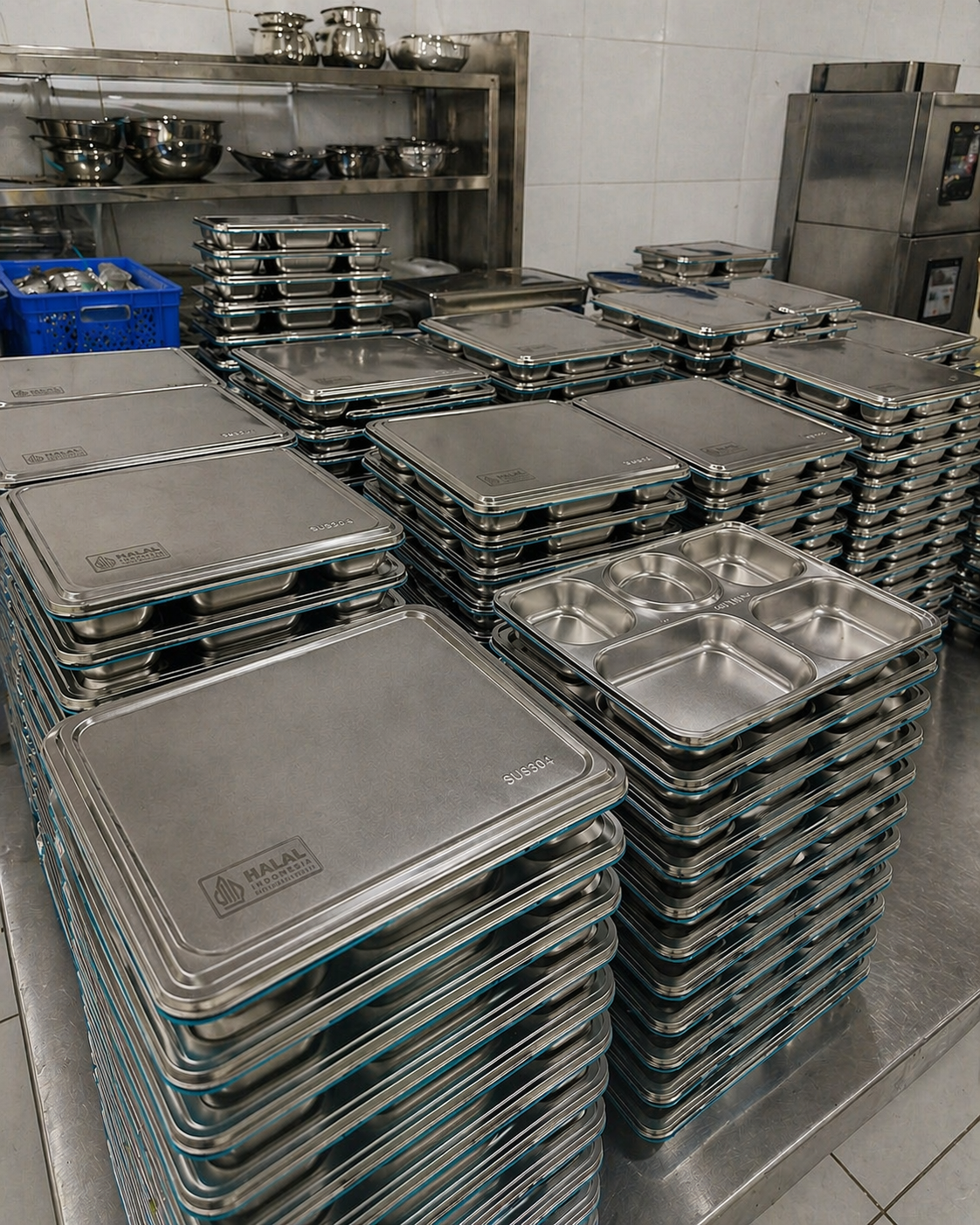 Bulk ompreng SUS304 siap pengadaan